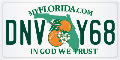 FL license plate DNVY68