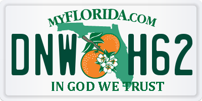 FL license plate DNWH62