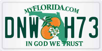 FL license plate DNWH73