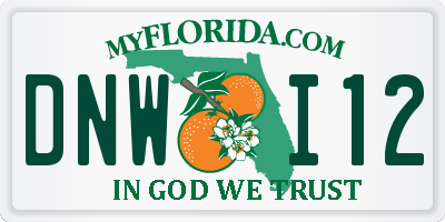 FL license plate DNWI12