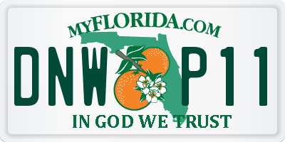FL license plate DNWP11