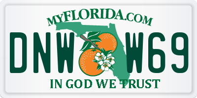 FL license plate DNWW69