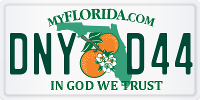 FL license plate DNYD44