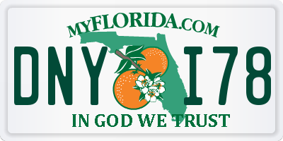 FL license plate DNYI78