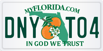 FL license plate DNYT04