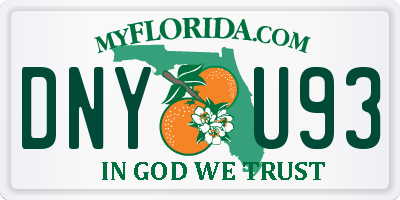 FL license plate DNYU93