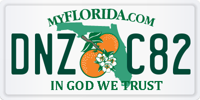 FL license plate DNZC82