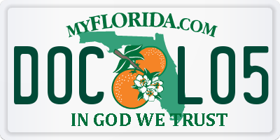 FL license plate DOCL05