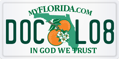 FL license plate DOCL08