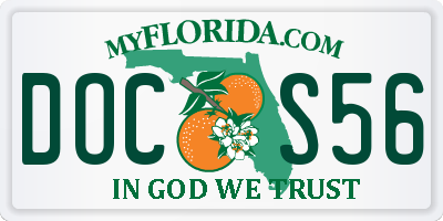 FL license plate DOCS56