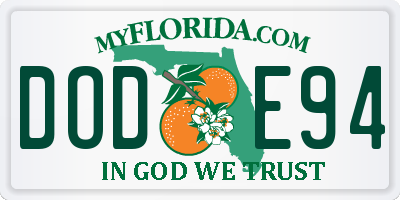 FL license plate DODE94