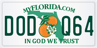 FL license plate DODQ64