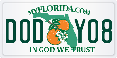 FL license plate DODY08