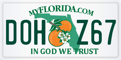 FL license plate DOHZ67