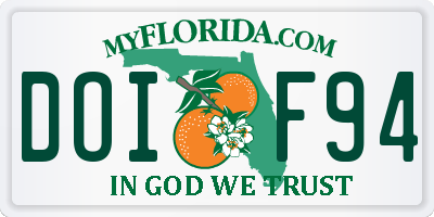 FL license plate DOIF94