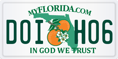 FL license plate DOIH06