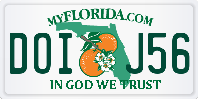 FL license plate DOIJ56