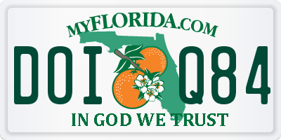 FL license plate DOIQ84