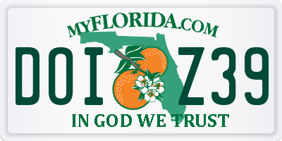 FL license plate DOIZ39