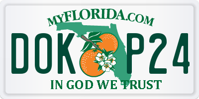FL license plate DOKP24