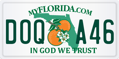 FL license plate DOQA46