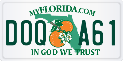 FL license plate DOQA61