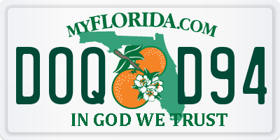 FL license plate DOQD94