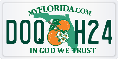 FL license plate DOQH24