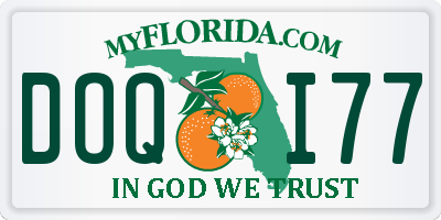 FL license plate DOQI77
