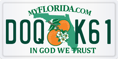 FL license plate DOQK61