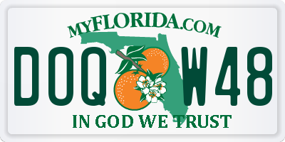 FL license plate DOQW48