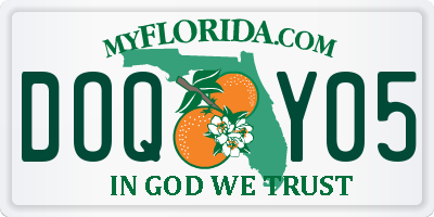 FL license plate DOQY05
