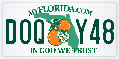 FL license plate DOQY48