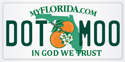FL license plate DOTM00