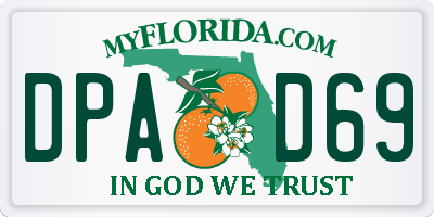 FL license plate DPAD69