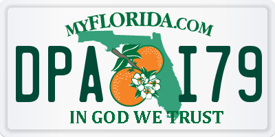 FL license plate DPAI79