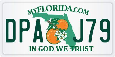 FL license plate DPAJ79