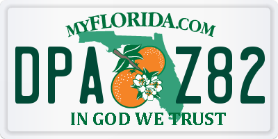 FL license plate DPAZ82