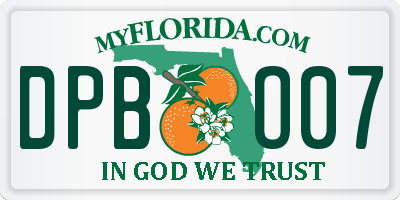 FL license plate DPBO07