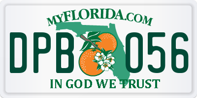FL license plate DPBO56