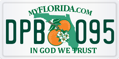 FL license plate DPBO95