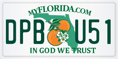 FL license plate DPBU51
