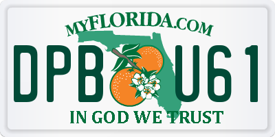 FL license plate DPBU61