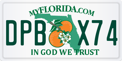 FL license plate DPBX74