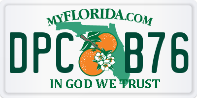 FL license plate DPCB76