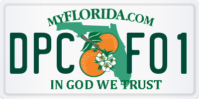 FL license plate DPCF01