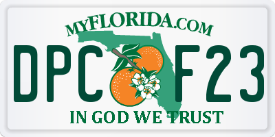 FL license plate DPCF23