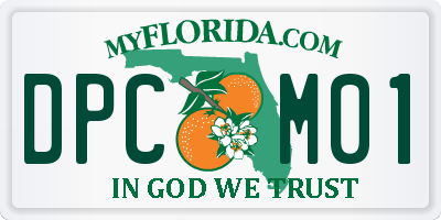 FL license plate DPCM01