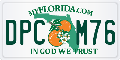 FL license plate DPCM76