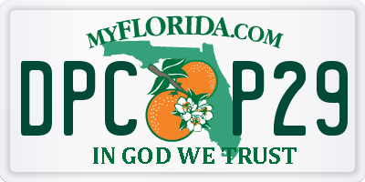FL license plate DPCP29
